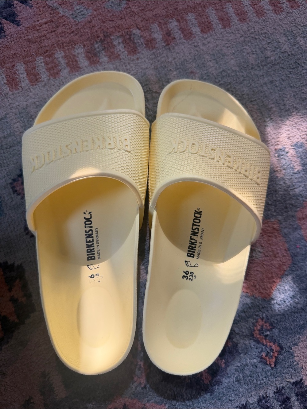 Birkenstock Yellow Slide Sandals - Lightweight EVA